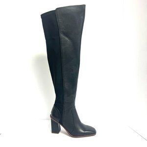 Vince Camuto Womens Dreven Over The Knee Boot Black Size 8.5 M